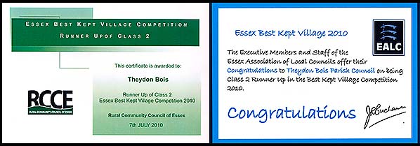 Best Kept Village 2010 award