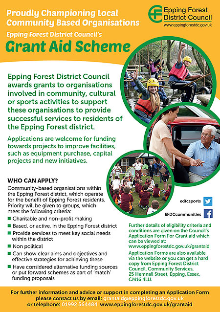 EFDC Grant Aid Poster