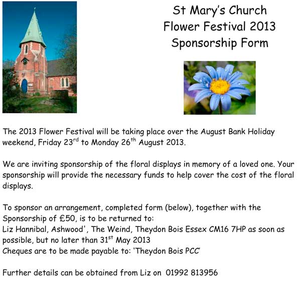 Flower Festival Sponsorship