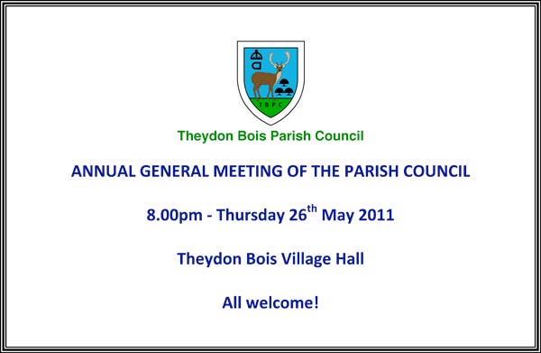 Parish Council AGM Poster