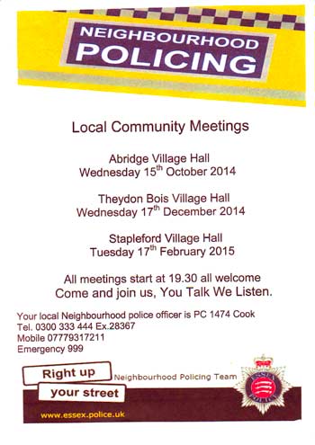 Police Meetings 
