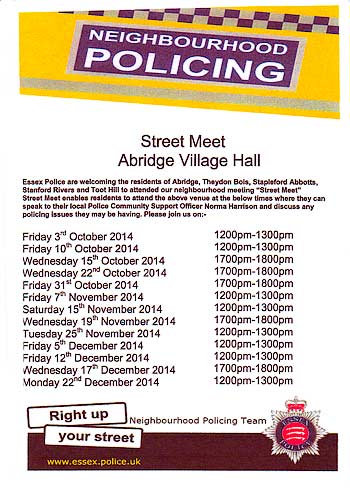 Police Meeting Dates