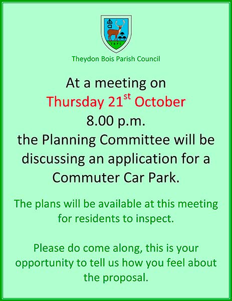 Poster for Car Park Meeting