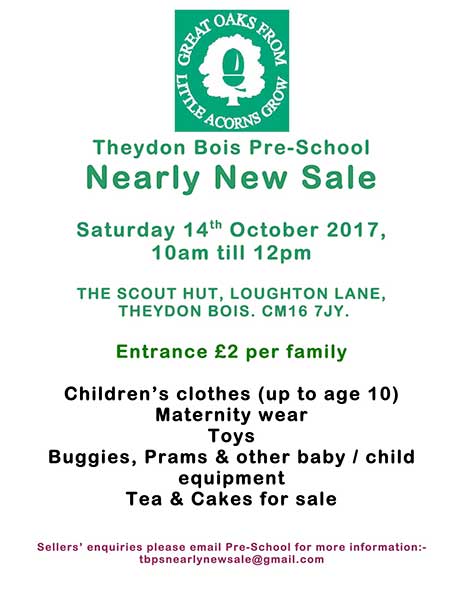 Pre School Sale Poster 2017