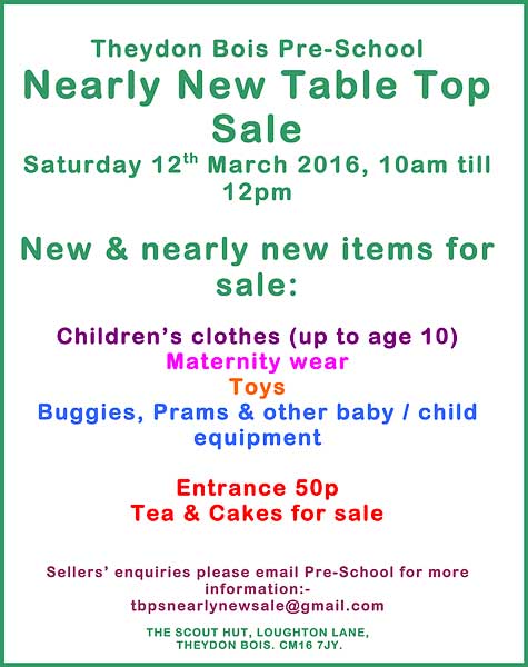 Pre School Sale Poster