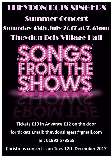 Theydon Singers Concert Poster