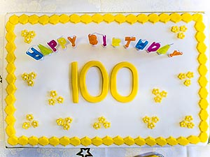 Brownies 100th Cake