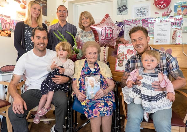 Lily Evans celebrates 100th Birth Day at Frank Foster House