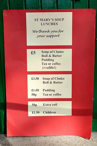 St Marys Theydon Bois Soup Lunches